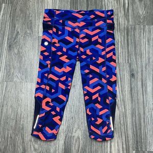 Athleta Women's Size XS Chain Be Free Knicker Capri Leggings Athletic Pockets